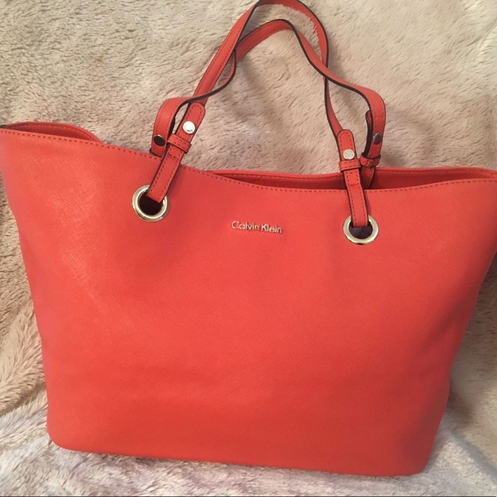 Calvin Klein Saffiano Leather Bag